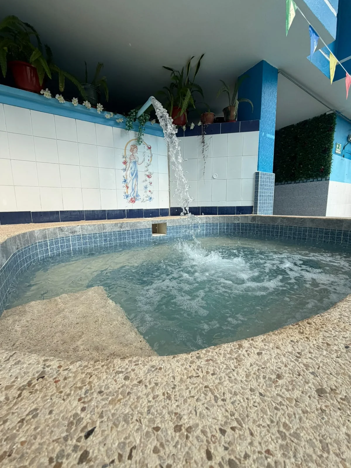 Chorros de agua relajante para alivio muscular